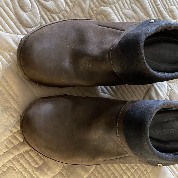 Lk New~ Merrell studded Suede Brown Mules-9 1/2 - Picture 13 of 13